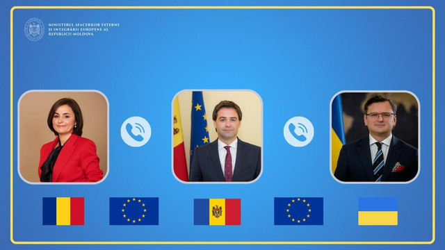 Nicu Popescu a avut conversații telefonice cu Luminița Odobescu, ministra afacerilor externe a României și Dmytro Kuleba, ministrul afacerilor externe al Ucrainei