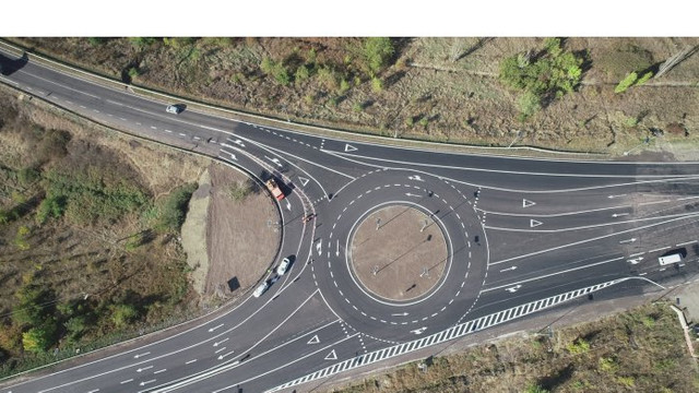 Amenajarea sensului giratoriu pe drumul de centură al Chișinăului este aproape de finalizare, anunță ASD