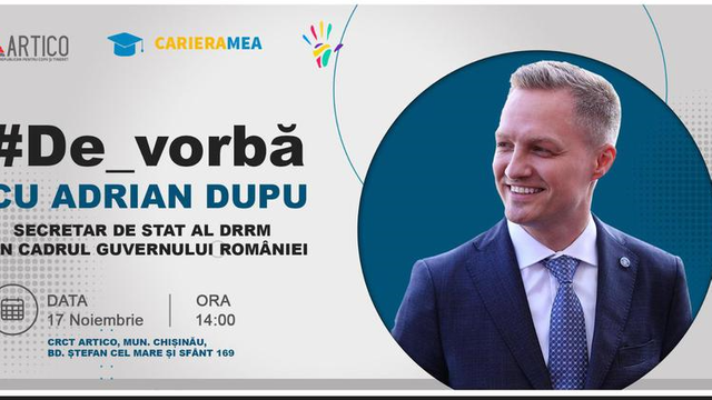 „#De_vorbă cu Adrian Dupu”: Secretarul de stat al DRRM, în dialog cu tinerii din R. Moldova