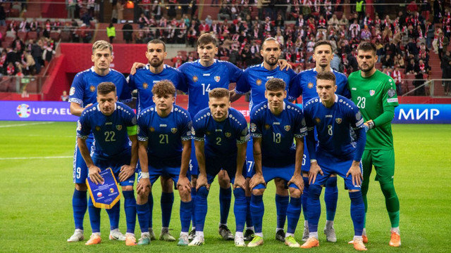 Naționala de fotbal a Republicii Moldova a urcat două locuri ăn clasamentul FIFA