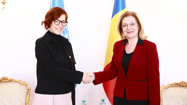 Întrevedere la MAE România a secretarului de stat Daniela Gîtman cu Reprezentantul rezident al PNUD în Republica Moldova, Daniela Gasparikova