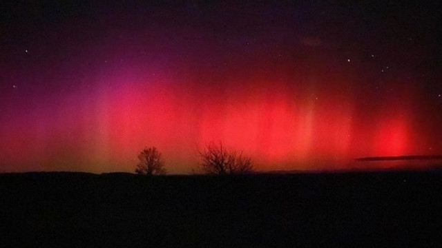 FOTO | Aurora boreală, vizibilă pe cerul României