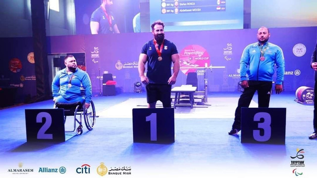Lotul național de para powerlifting s-a întors cu trei medalii de la Cupa Mondială care a avut loc la Cairo, Egipt