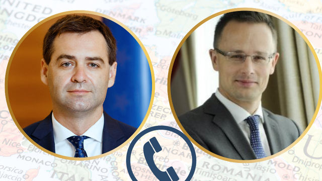 Nicu Popescu a avut o convorbire telefonică cu ministrul afacerilor externe și comerțului al Ungariei, Péter Szijjártó