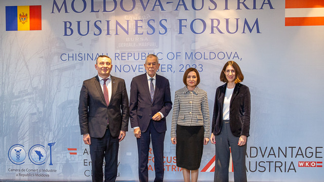 Maia Sandu la Forumul moldo-austriac: Investiți într-o țară care tinde să fie parte a UE 