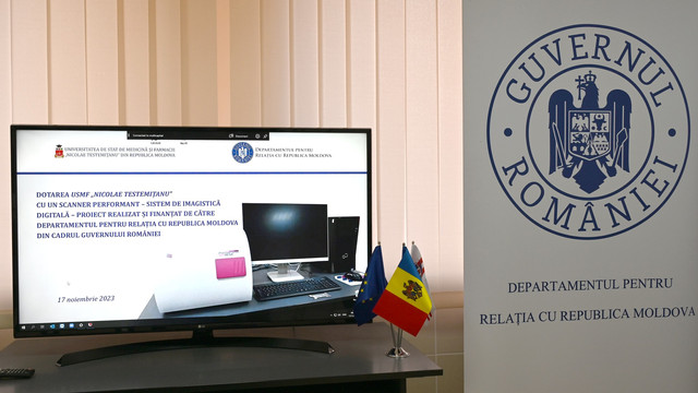 Universitatea de Stat de Medicină și Farmacie din Chișinău a fost dotată cu echipament medical performant în valoare de zeci de mii de euro. Finanțarea a fost oferită de către România