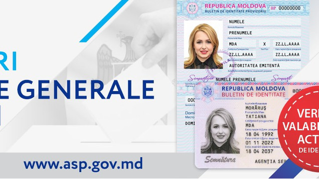 În ziua alegerilor, ASP va elibera gratuit buletine de identitate provizorii