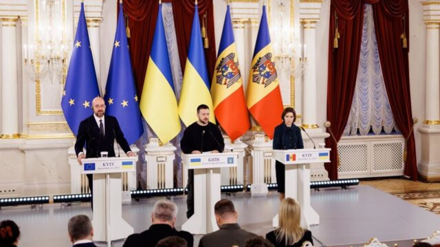 Charles Michel, aflat la Kiev, avertizează că vor urma întâlniri dificile privind negocierile de aderare pentru Ucraina și Republica Moldova