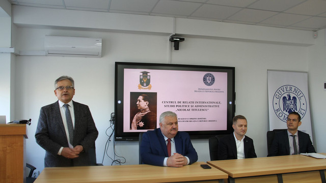 La USM a fost inaugurat Centrul de Relații Internaționale, Studii Politice și Administrative „Nicolae Titulescu”, proiect susținut de DRRM