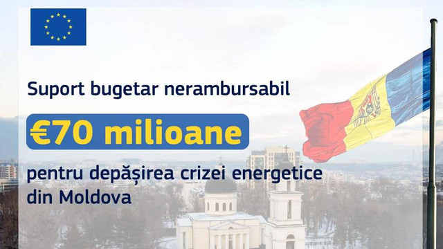 UE a transferat R. Moldova 70 de milioane de Euro sub formă de suport bugetar nerambursabil 