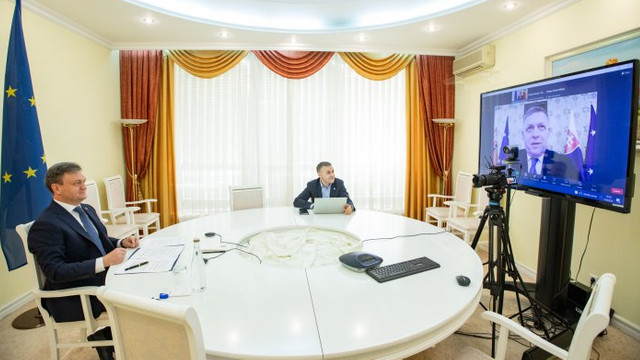 Dorin Recean, întrevedere online cu omologul său slovac, Robert Fico