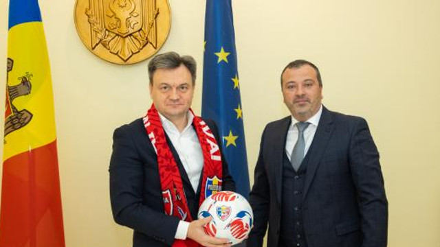 Dezvoltarea fotbalului moldovenesc și investițiile în infrastructura sportivă, discutată la întrevederea premierului Dorin Recean cu conducerea Federației de Fotbal din R. Moldova