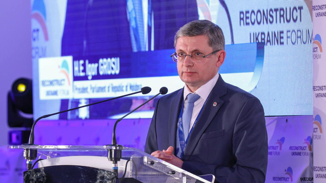 Igor Grosu a participat la conferința „Reconstrucția Ucrainei
