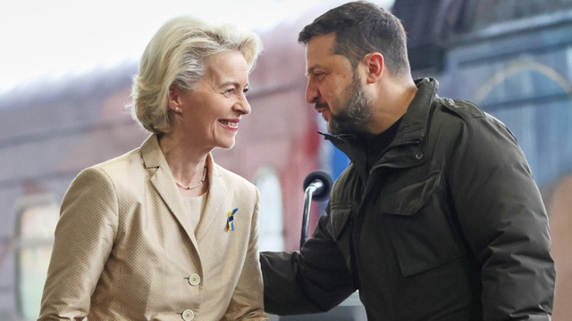 Ursula von der Leyen promite că UE va ajuta Ucraina indiferent de ce se întâmplă: „Vom găsi o soluție să deblocăm ajutorul”
.
