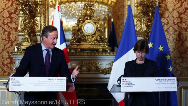 Londra și Parisul reiterează că vor susține Kievul „atât timp cât va fi necesar