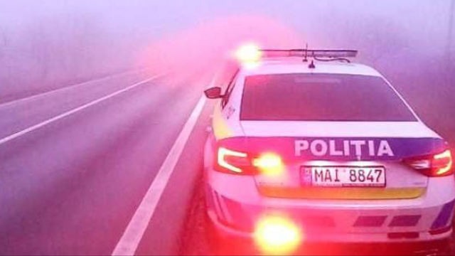 Atenționare a Poliției Republicii Moldova. „În unele zone persistă ceață densă”