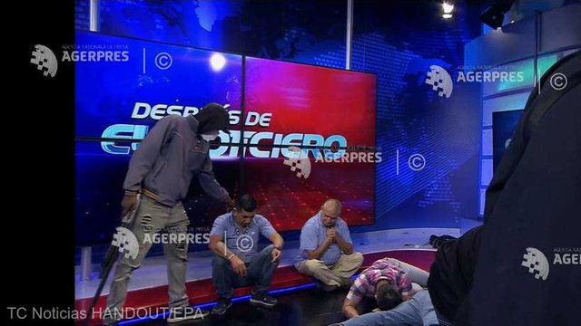 Ecuador: Bărbați înarmați au dat buzna în direct în platoul unei televiziuni publice / video