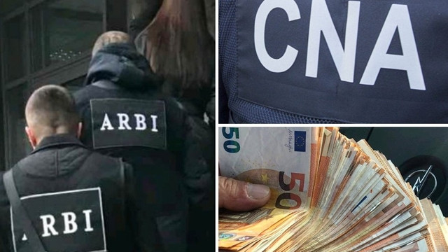 Sinteză CNA: Șapte polițiști reținuți și arestați pentru corupere pasivă și peste 4 milioane de lei transferate în conturile ARBI, săptămâna trecută