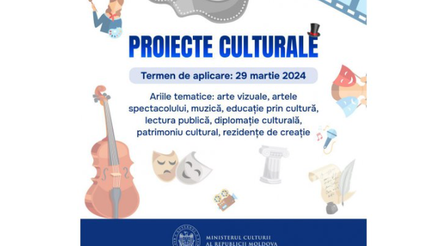 A fost lansat concursul proiectelor culturale pentru anul 2024