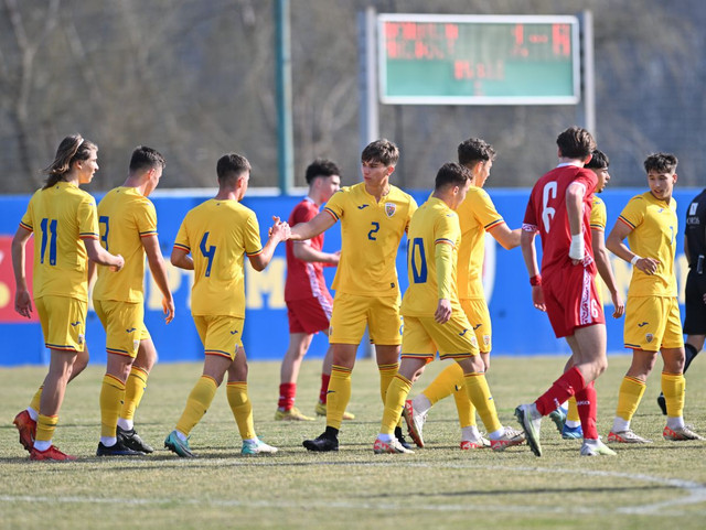 FOTO | Naționala Republicii Moldova U17 a cedat în amicalul cu România