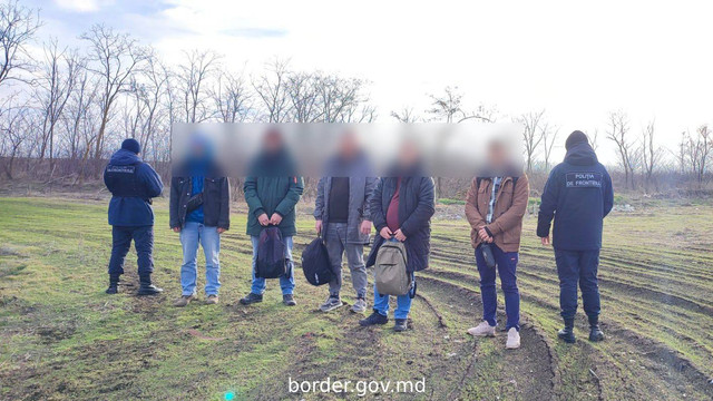 Cinci cetățeni ucraineni, reținuți după ce au pătruns ilegal în Republica Moldova