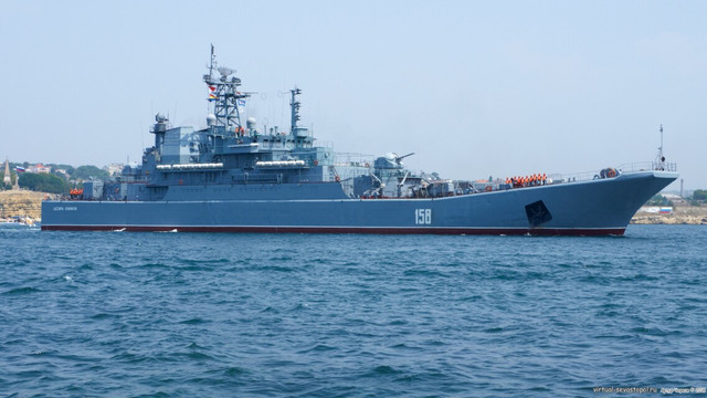 VIDEO | Ucraina ar fi scufundat încă o navă de război rusească în Marea Neagră