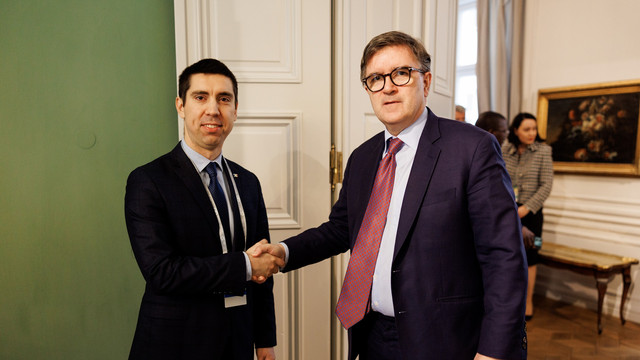 Mihai Popșoi, întrevedere la Munchen cu asistentul Secretarului de stat pentru afaceri europene și eurasiatice, James O'Brien