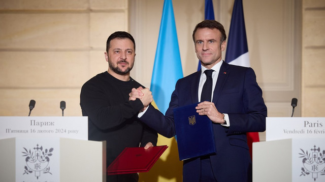 Președintele ucrainean Volodimir Zelenski a semnat un nou pact de securitate pe termen lung cu Franța, după ce a obținut un acord similar și ajutor din partea Germaniei