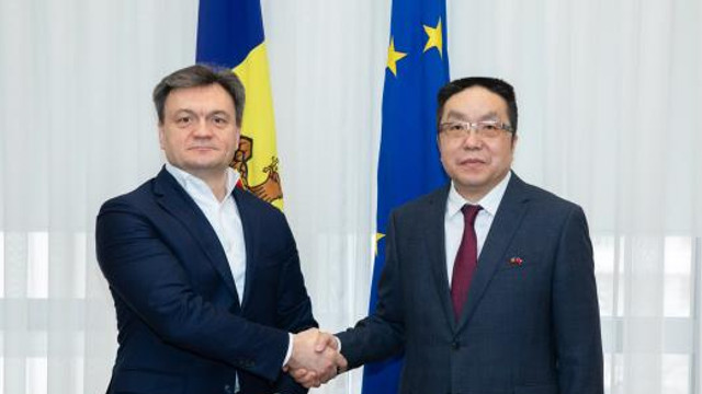Dorin Recean a avut o întrevedere cu ambasadorul Republicii Populare Chineze în Republica Moldova, Yan Wenbin