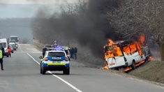 Un autocar arde pe traseul Anenii Noi - Mirnoe