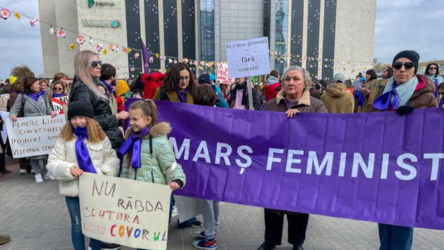 Marș Feminist la Chișinău: Violența sexuală nu o ascunzi sub covor!