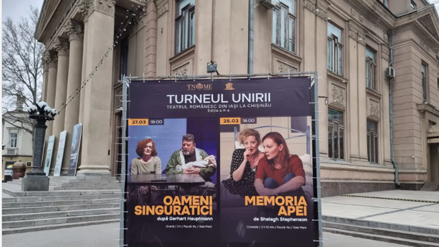 Turneul Unirii. Teatrul Vasile Alecsandri din Iași va fi prezent cu două spectacole la Chișinău