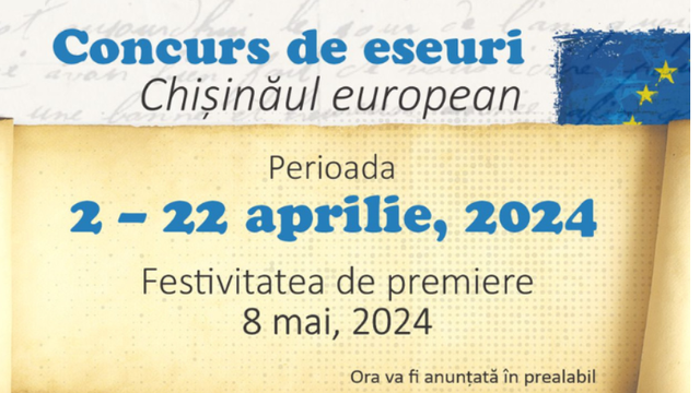 Biblioteca Municipală „B. P. Hasdeu” a lansat Concursul de eseuri „Chișinăul european”