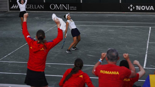 VIDEO | România se califică la turneul final Billie Jean King Cup la tenis feminin. Fără Simona Halep în echipă, româncele au întors de la 0-2 cu Ucraina