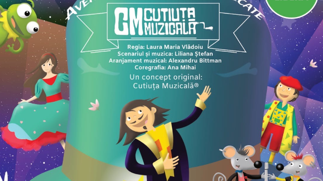 Actorii Teatrului Muzical Ambasadorii se află în Republica Moldova pentru o serie de reprezentații în cadrul Turneului „Cutiuța Muzicală – Aventurile Pălăriei Fermecate”