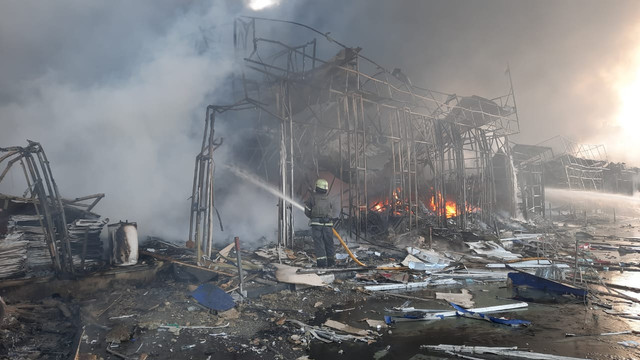 Bombardament rusesc în nord-estul Ucrainei 