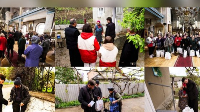 Asociația „Filantropia Ortodoxă” din Huși, cu daruri pentru copii și bătrâni din R.Moldova

