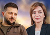 Maia Sandu a avut o convorbire telefonică cu președintele Ucrainei, Volodimir Zelenski