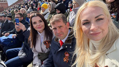 Bașcana Găgăuziei, oligarhul fugar Ilan Shor și deputata Marina Tauber au asistat la parada militară de la Moscova. Daniel Vodă: Au preferat să fie alături de Kremlin, elogiind războiul