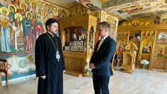 Adrian Dupu a vizitat sediul sediul Episcopiei Basarabiei din Cahul