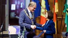 Maia Sandu a primit premiul „Robert Blum pentru Democrație 2024”
