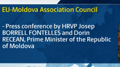 LIVE | Conferința de presă de totalizare a celei de-a 8-a reuniuni a Consiliului de Asociere UE-Republica Moldova