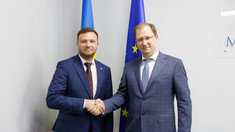Ministrul ucrainean al Protecției Mediului și Resurselor Naturale Rslan Strelets, în vizită la Chișinău