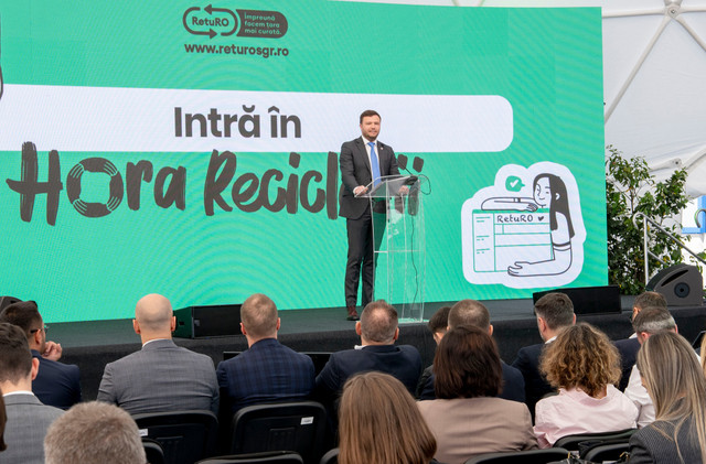 Ministrul Lazarencu a participat la deschiderea unui nou centru regional de numărare și sortare a ambalajelor din cadrul Sistemului de Garanție – Returnare, desfășurat la București