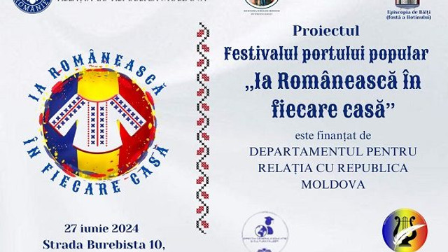 Festivalul portului popular ,,Ia Românească în fiecare casă”, organizat la Bălți