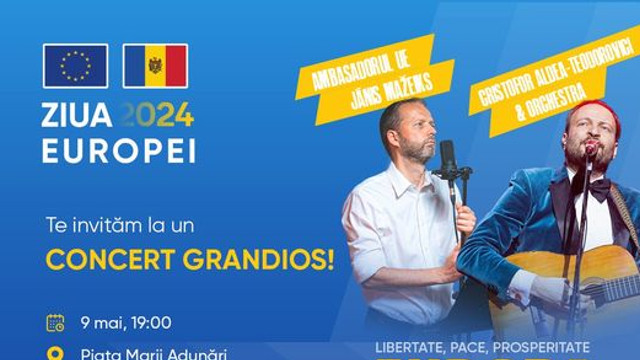 Concert inedit de Ziua Europei. Ambasadorul UE în Republica Moldova va urca pe scenă alături de Cristofor Alexa Teodorovici