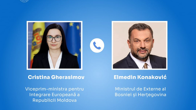 Cristina Gherasimov, în discuție cu Elmedin Konaković, ministrul Afacerilor Externe al Bosniei și Herțegovina