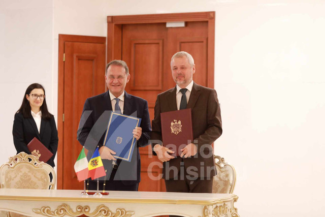 O Declarație comună cu Italia în sprijinul aderării R. Moldova la UE și un Program de Cooperare Culturală au fost semnate între cele 2 țări