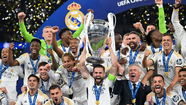 Real Madrid a câștigat Liga Campionilor după ce a învins Borussia Dortmund în finala de pe Wembley
