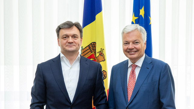 Dorin Recean a avut o întrevedere cu Didier Reynders, Comisarul european pentru justiție